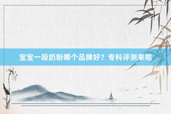 宝宝一段奶粉哪个品牌好？专科评测来啦